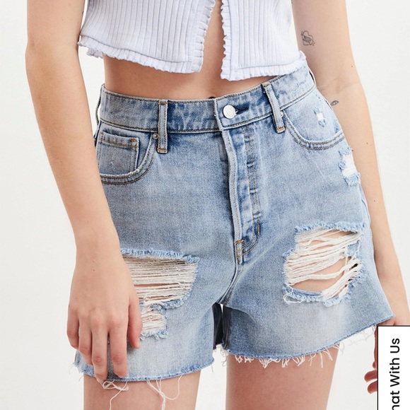 High Rise Distressed Shorts - Picture 2 of 6